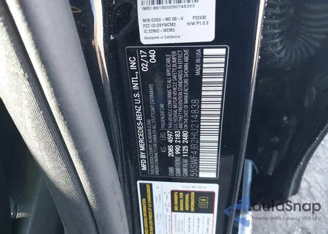 2017 Mercedes-Benz C 300 from USA, damaged, VIN 55SWF4JB2HU214838